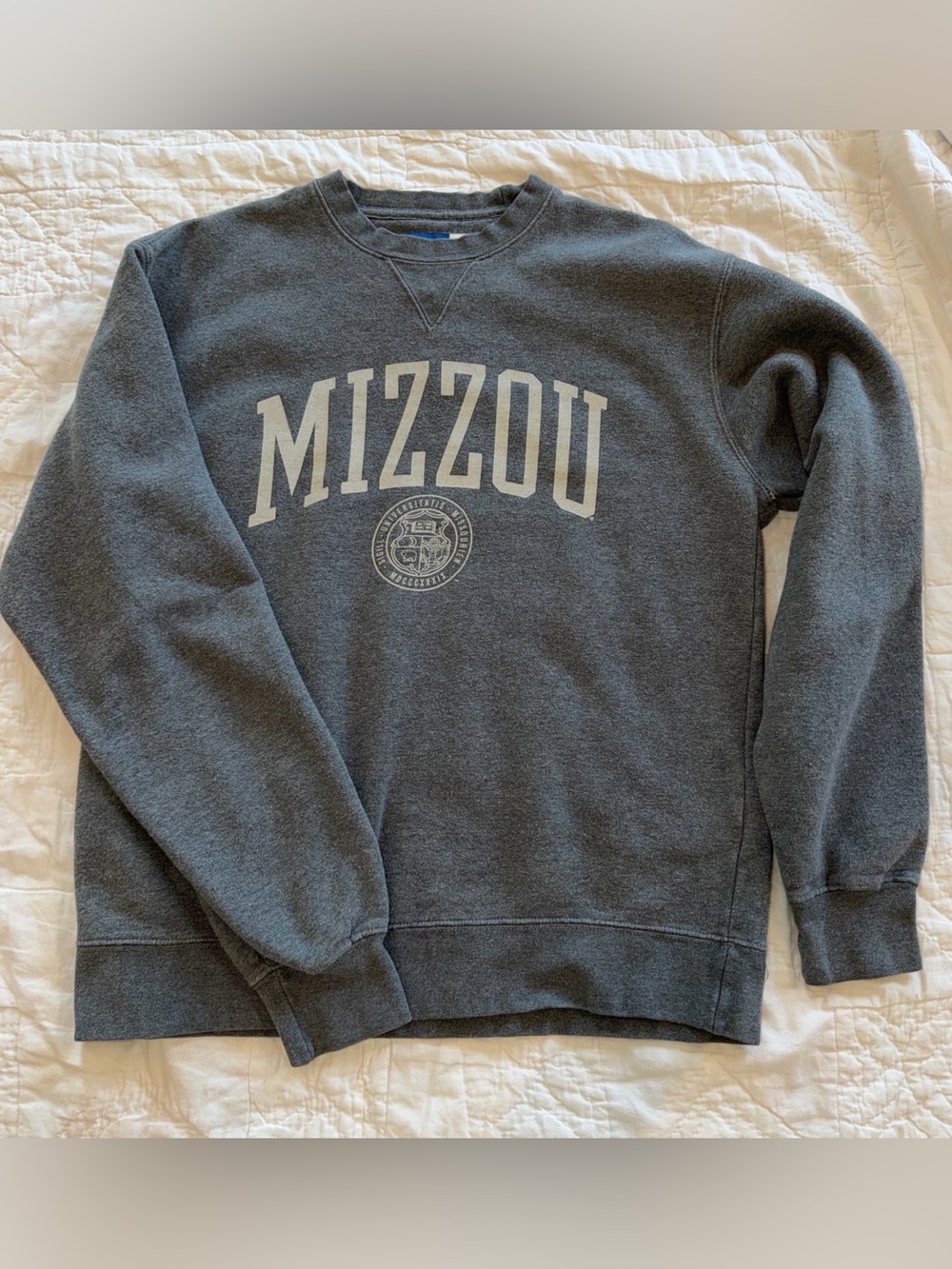 Mizzou Grey Crewneck Sweatshirt